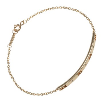 【日本直運】蒂芙尼 手鍊 Atlas Bar 18K 玫瑰金 鑽石 約 4g TIFFANY&Co.【二手】A 級