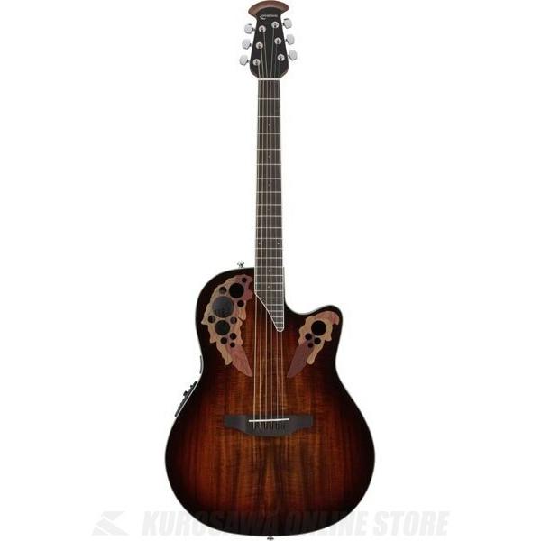 Ovation Celebrity Elite Exotic Super Shallow CE48P-KOAB (Koa Burst) (エレアコ)  （ご予約受付中）