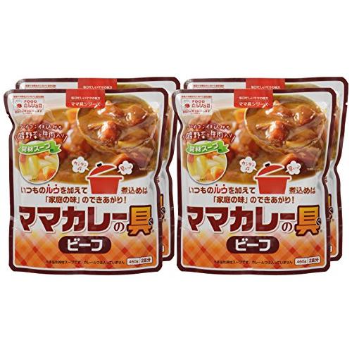 石田缶詰 ママカレーの具(ビーフ) 460g×4袋