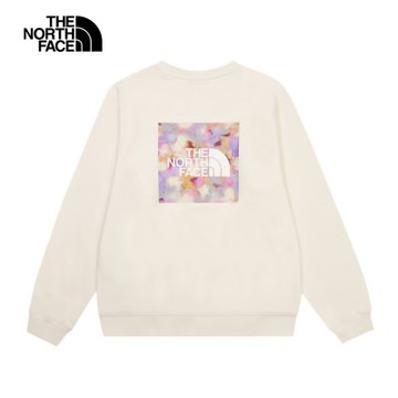 【The North Face 官方旗艦】北面女款米白色舒適透氣長袖大學T｜8F0XQLI