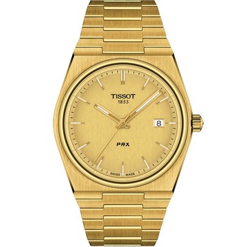 TISSOT 錶官方授權 PRX 40 205 復古新浪潮時尚男錶(T1374103302100)