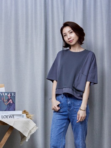 質感拼接Tee系列 |風格不設限抽繩設計拼接Tee ️熱銷搶手貨️