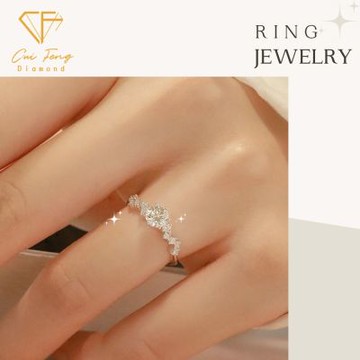 【CF鑽飾】女戒 莫桑鑽《星夢》戒指 鑽戒 新年 情人節 生日送禮 禮物 飾品