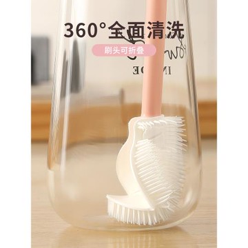 硅膠杯刷長柄清潔刷家用保溫杯廚房奶瓶刷神器茶壺洗玻璃杯子去污