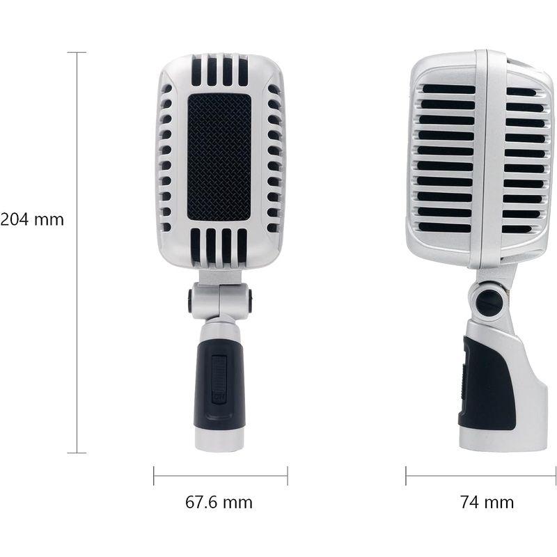 CAROL レトロ ダイナミックマイク ガイコツ型 ボーカルマイク カラオケマイク クラシック ライブステージ パフォーマンス マイク 動画