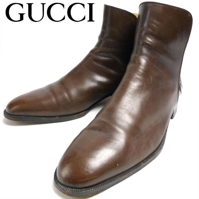 イタリア製 OLD GUCCI オールドグッチ ジョッパーブーツ 44 (29cm相当 ...