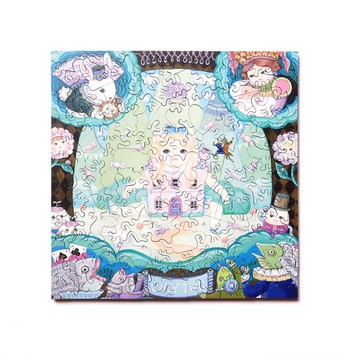 海裡魚120pcs木質拼圖_去問問愛麗絲 Alice in Wonderland