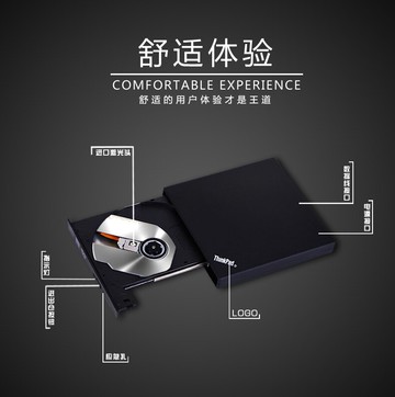 外置光驱盒/光碟外接盒  Thinkpad外置光驅DVD筆電台式機移動USB電腦CD刻錄機外接光驅盒【CM17804】