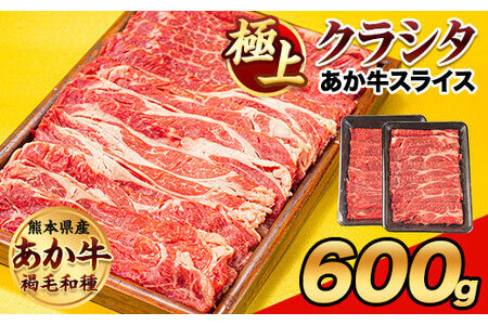 牛肉 赤身 クラシタ ロース すき焼き しゃぶしゃぶ 鍋 クラシタ あか牛 送料無料 肉 牛肉 ロース 肩ロース 600g (300g×2パック) クラシタ あか牛 赤牛 あかうし 《60日以内に出荷予定(土日祝除く)》九州 食品 お取り寄せ