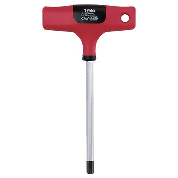 felo T型膠柄六角板手 人體工學橡膠包覆握柄 前端止滑塗層 吊掛孔設計 德國製造  1個