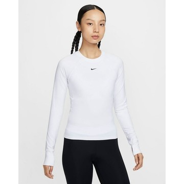 NIKE 耐吉 女長袖上衣-白色 AS W NK PRO DF LS BASELAYER-FV7846100