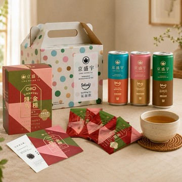 ［神清氣爽］【京盛宇】滿分衝刺組-金榜題名御守組+台灣茶氣泡飲6入組｜茶包禮盒｜伴手禮｜送禮｜快速出貨
