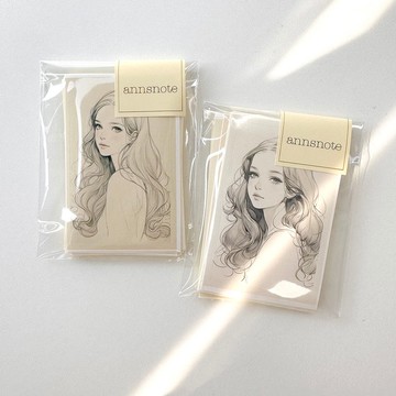 Creme Tone Girl 貼紙包 5 MIX (anns note) 人