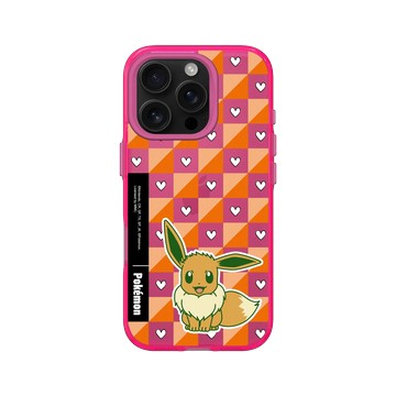 iPhone 16 Pro Clear 粉漾桃 - 寶可夢 Pokemon - 多彩系列-伊布格紋