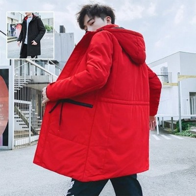 ダウンジャケット メンズ 軽量 ダウンコート ロング丈 冬物 冬服 アウター 黒 フード付き 防寒 彼氏 男性 ロングコート 無地 通販 Lineポイント最大get Lineショッピング