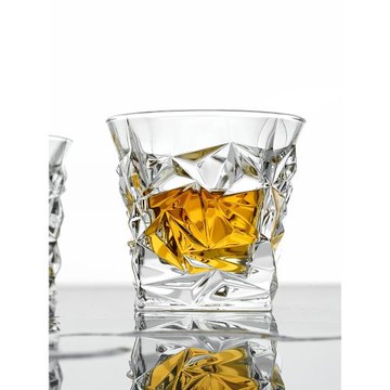 (免運)捷克進口BOHEMIA水晶玻璃酒具 ins北歐風威士忌杯 高檔冰川平底杯