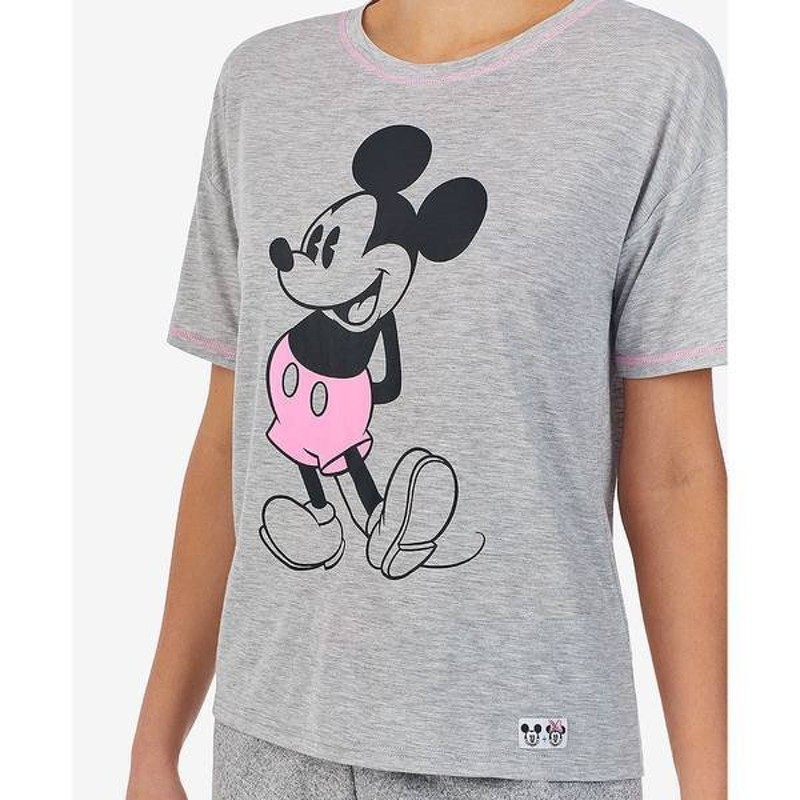 ディズニー Tシャツ トップス レディース Mickey Mouse Sleep T Shirt Grey Heather 通販 Lineポイント最大0 5 Get Lineショッピング