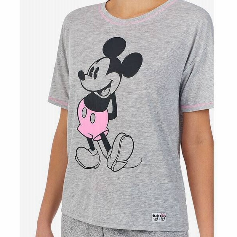 ディズニー Tシャツ トップス レディース Mickey Mouse Sleep T Shirt Grey Heather 通販 Lineポイント最大0 5 Get Lineショッピング