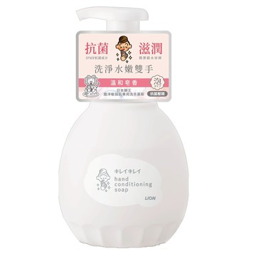 LION 獅王 趣淨 敏弱肌專用洗手慕斯 溫和皂香  450ml  1件