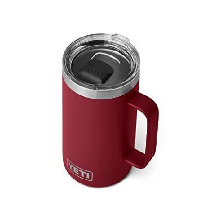 YETI Rambler 24 oz Mug, Vacuum Insulated, Stainless Steel with MagSlider Lid, Harvest Red並行輸入