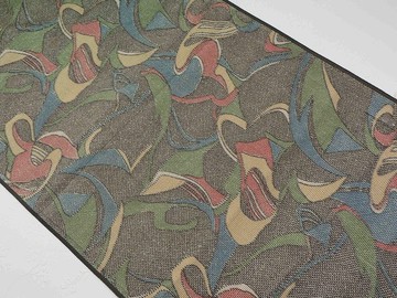 tu0011a 紬 條紋紋樣 300cm 正絹 / 古布 古裂 japanesesilk vintagecloth