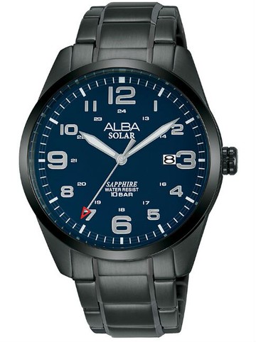 ALBA 雅柏 AS32-X018SD(AX3001X1) 太陽能時尚腕錶/藍面 39mm｜樂天領券現折★全館特惠中★指定刷卡回饋10%