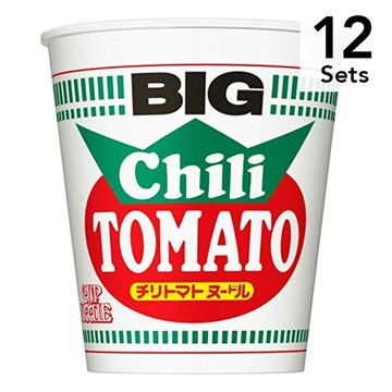 [ 12入組] 日清 番茄辣椒口味杯麵 大份 105g