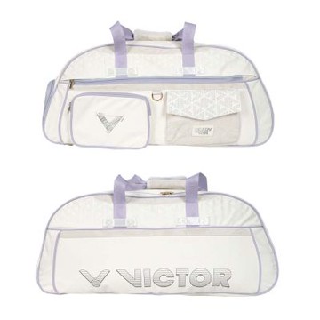 VICTOR 矩形包-拍包袋 羽毛球 裝備袋 手提 手拿 勝利 BR5643AT 米白灰紫