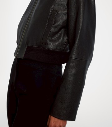 Vince Shearling-trimmed leather jacket
