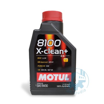 《油工坊》MOTUL 8100 X-Clean+ 5W30 全合成 機油 C3 504 507 229.51 LL-04