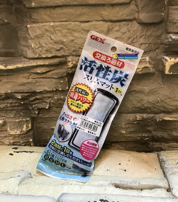 【西高地水族坊】日本GEX五味薄型外掛過濾替換棉(活性碳）