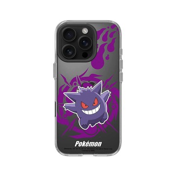 iPhone 16 Pro Clear Case（相機按鈕） 透明 - 寶可夢 Pokemon - 戰鬥系列-耿鬼