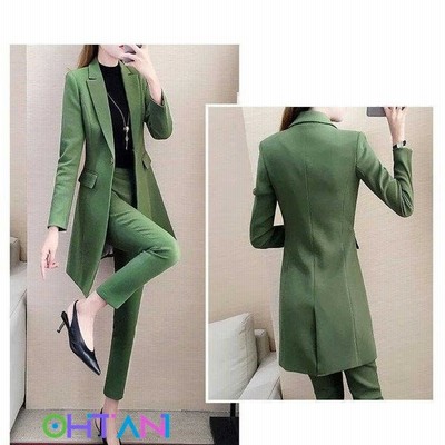 長袖ジャケット スキニーパンツ ミニスカート フォーマル レディース 無地 パンツスーツ Ol 通勤 上品 2点セット 令和 着痩せ 春秋冬 二次会 代30代40代 通販 Lineポイント最大get Lineショッピング