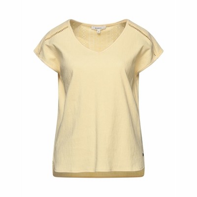 GARCIA T シャツ イエロー S ポリエステル 50% / オーガニックコットン 44% / ポリウレタン 6% T シャツ