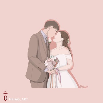 【電繪-色塊無臉/半身】似顏繪 電子檔/桌布