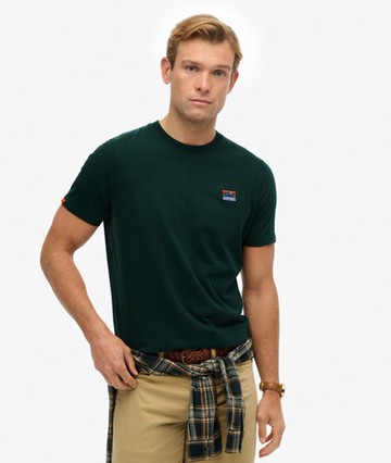Superdry Men's Great Outdoors Embroidered Relaxed T-shirt Green Size: M