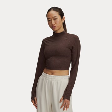 UA 女 Meridian Suede Effect 長T-Shirt 人氣新品