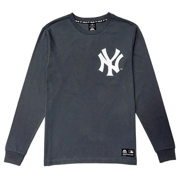 Majestic-洋基隊LOGO印花長T(6760101-990)