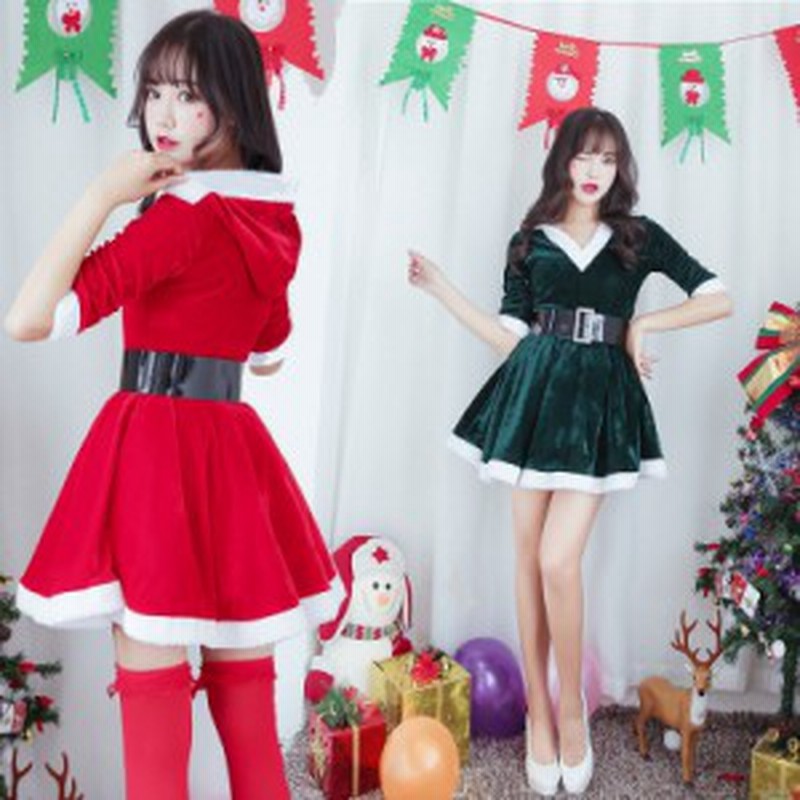 即納 サンタ コスプレ セクシー ワンピース レディース 衣装 サンタクロース ドレス 制服 コスチューム かわいい クリスマス フード一体 通販 Lineポイント最大1 0 Get Lineショッピング