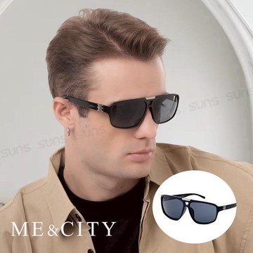【SUNS】ME&CITY 復古紳士飛官框太陽眼鏡 抗UV400 (ME 1105 L01)