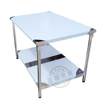 【Abis】升級版90x120CM二層圓角304不鏽鋼桌3尺X4尺