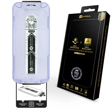 hoda AR抗反射藍光 玻璃保護貼 iPhone17 / 16 系列 附無塵太空艙貼膜神器德國萊因認證