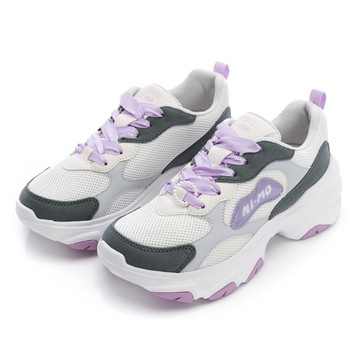 NI-MO 厚底休閒鞋-灰紫