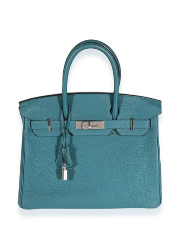Hermès Pre-Owned - Birkin 30 handbag - men - Leather - One Size - Blue