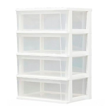 [COSCO代購6] D147379 IRIS OHYAMA 四層抽屜式透明收納櫃 NSW-544