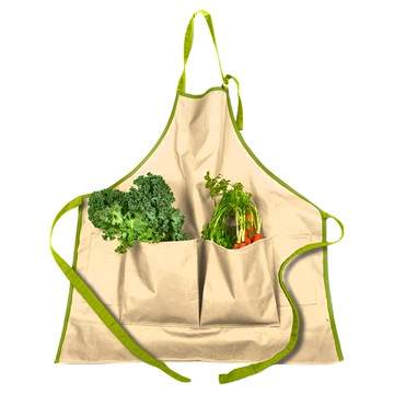 Architec HGG 收割吧 工作圍裙  淺亞麻 + 蘋果綠  1件