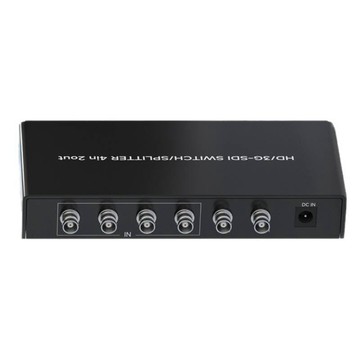 易控王 4x2 四進二出SDI切換器 選擇器 3G/HD/SD 外接電源 遠端遙控切換 (50-536-03)