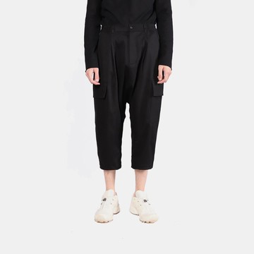 雙口袋低檔七分褲