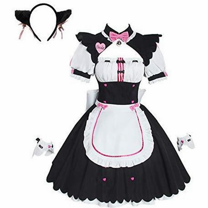 Nekopara アニメコスプレ レディース フルセット 猫ガール メイドサーヴァントドレス ロリータドレス バニラチョコラ コスプレコスチューム ド 通販 Lineポイント最大0 5 Get Lineショッピング