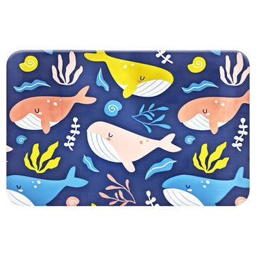 MOFT 科技吸水止滑踏墊  58 x 38cm  鯨魚 多色  1個